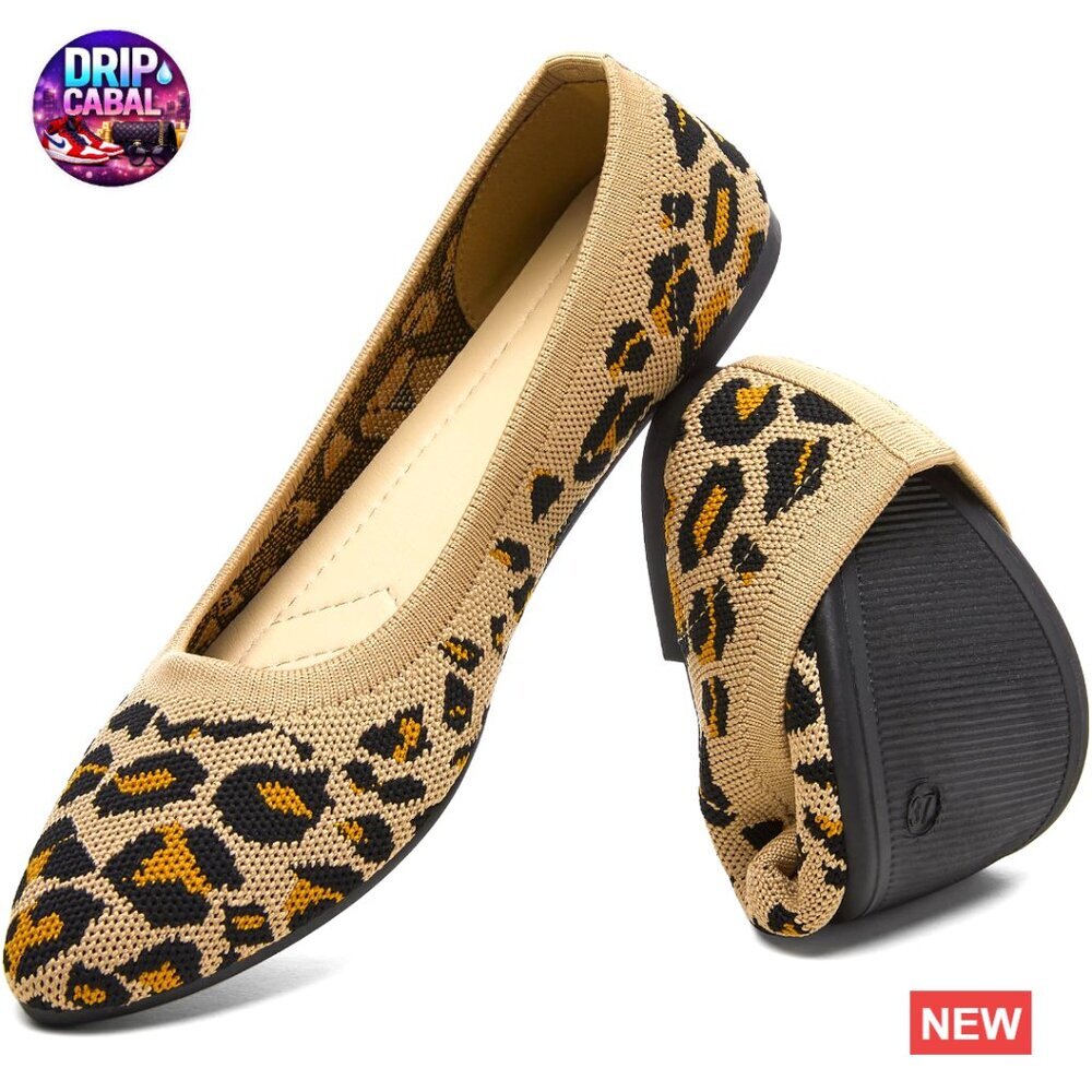 Mesh Ballet Flats Pointed Toe Slip On Comfortable Dress Shoes